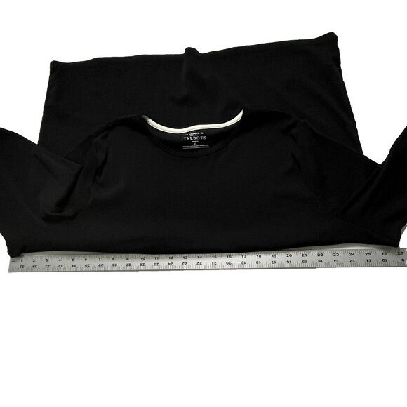 The Talbots Tee Woman 3X 100% Pima Cotton Stretch Black Minimalist Capsule - Picture 5 of 7